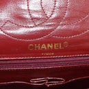 CHANEL Matelasse Chain Paris Limited Bag Lamb Skin Black Gold CC Auth 156894A-20