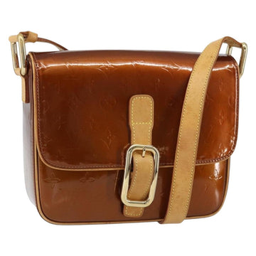 LOUIS VUITTON Monogram Vernis Christie GM Bag Bronze M91107 LV Auth 156898