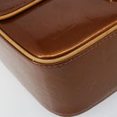 LOUIS VUITTON Monogram Vernis Christie GM Bag Bronze M91107 LV Auth 156898-15