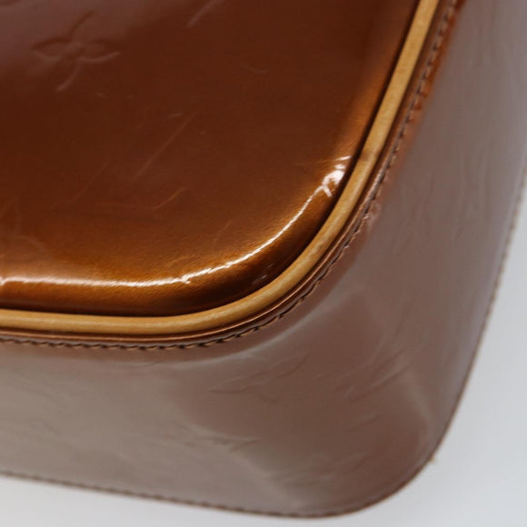 LOUIS VUITTON Monogram Vernis Christie GM Bag Bronze M91107 LV Auth 156898