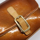 LOUIS VUITTON Monogram Vernis Christie GM Bag Bronze M91107 LV Auth 156898-18