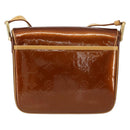 LOUIS VUITTON Monogram Vernis Christie GM Bag Bronze M91107 LV Auth 156898-2