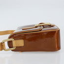 LOUIS VUITTON Monogram Vernis Christie GM Bag Bronze M91107 LV Auth 156898-4