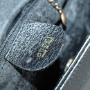GUCCI Bamboo Hand Bag Leather Black Gold 002 1186 0260 Auth 156902-21
