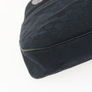 GUCCI GG Canvas Tote Bag Black Silver 121023 Auth 156903-11