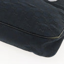 GUCCI GG Canvas Tote Bag Black Silver 121023 Auth 156903-12