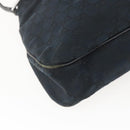 GUCCI GG Canvas Tote Bag Black Silver 121023 Auth 156903-13