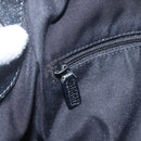 GUCCI GG Canvas Tote Bag Black Silver 121023 Auth 156903-15