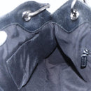 GUCCI GG Canvas Tote Bag Black Silver 121023 Auth 156903-18