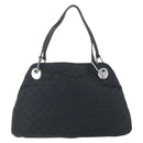 GUCCI GG Canvas Tote Bag Black Silver 121023 Auth 156903-3
