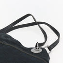 GUCCI GG Canvas Tote Bag Black Silver 121023 Auth 156903-8