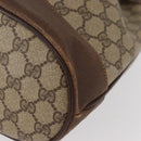 GUCCI GG Supreme Web Sherry Line Bag PVC Beige Red 41 02 085 Auth 156905-17