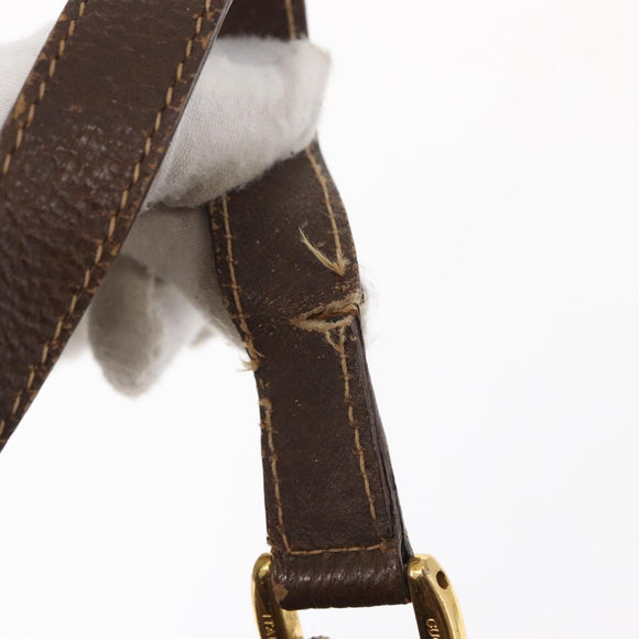 GUCCI GG Supreme Web Sherry Line Bag PVC Beige Red 41 02 085 Auth 156905