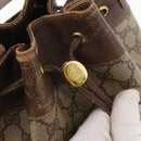 GUCCI GG Supreme Web Sherry Line Bag PVC Beige Red 41 02 085 Auth 156905-18