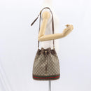 GUCCI GG Supreme Web Sherry Line Bag PVC Beige Red 41 02 085 Auth 156905-22