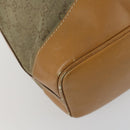 GUCCI GG Canvas Shoulder Bag Beige Gold Auth 156907-16