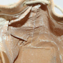 GUCCI GG Canvas Shoulder Bag Beige Gold Auth 156907-18