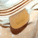 GUCCI GG Canvas Shoulder Bag Beige Gold Auth 156907-21