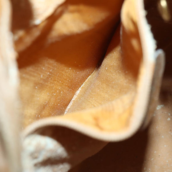 GUCCI GG Canvas Shoulder Bag Beige Gold Auth 156907