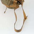 GUCCI GG Canvas Shoulder Bag Beige Gold Auth 156907-7