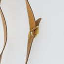 GUCCI GG Canvas Shoulder Bag Beige Gold Auth 156907-8