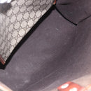 GUCCI GG Supreme Web Sherry Line Tote Bag PVC Beige Red 211135 Auth 156908-15