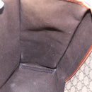 GUCCI GG Supreme Web Sherry Line Tote Bag PVC Beige Red 211135 Auth 156908-17