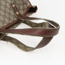 GUCCI GG Supreme Web Sherry Line Tote Bag PVC Beige Red 211135 Auth 156908-7