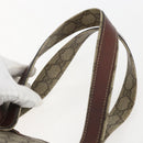 GUCCI GG Supreme Web Sherry Line Tote Bag PVC Beige Red 211135 Auth 156908-8