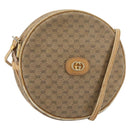 GUCCI Micro GG Supreme Shoulder Bag PVC Beige Gold Auth 156909-1