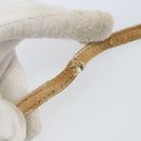 GUCCI Micro GG Supreme Shoulder Bag PVC Beige Gold Auth 156909-10