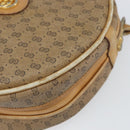 GUCCI Micro GG Supreme Shoulder Bag PVC Beige Gold Auth 156909-12