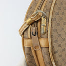 GUCCI Micro GG Supreme Shoulder Bag PVC Beige Gold Auth 156909-17