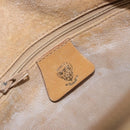 GUCCI Micro GG Supreme Shoulder Bag PVC Beige Gold Auth 156909-18