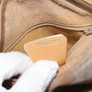 GUCCI Micro GG Supreme Shoulder Bag PVC Beige Gold Auth 156909-24