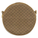 GUCCI Micro GG Supreme Shoulder Bag PVC Beige Gold Auth 156909-3