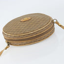 GUCCI Micro GG Supreme Shoulder Bag PVC Beige Gold Auth 156909-6