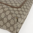 GUCCI GG Supreme Web Sherry Line Tote Bag PVC Beige Red 39 02 003 Auth 156910-9