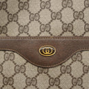 GUCCI GG Supreme Web Sherry Line Tote Bag PVC Beige Red 39 02 003 Auth 156910-17