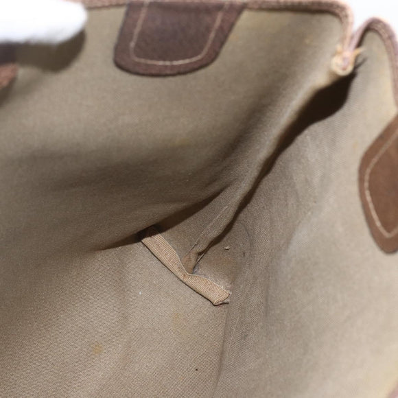 GUCCI GG Supreme Web Sherry Line Tote Bag PVC Beige Red 39 02 003 Auth 156910