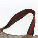 GUCCI GG Supreme Web Sherry Line Tote Bag PVC Beige Red 39 02 003 Auth 156910-8