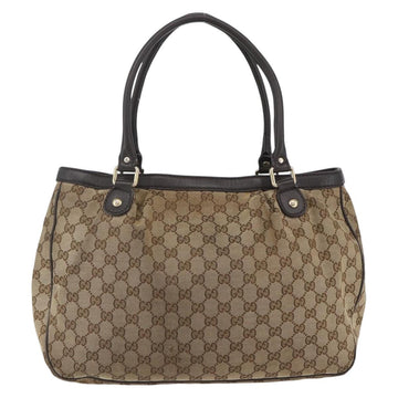 GUCCI GG Canvas Tote Bag Beige Gold 296835 Auth 156913 - 0
