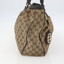GUCCI GG Canvas Tote Bag Beige Gold 296835 Auth 156913-3