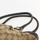 GUCCI GG Canvas Tote Bag Beige Gold 296835 Auth 156913-8