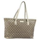 GUCCI GG Supreme Tote Bag PVC Beige 211137 Auth 156914-1