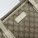 GUCCI GG Supreme Tote Bag PVC Beige 211137 Auth 156914-17