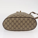 GUCCI GG Supreme Web Sherry Line Bag PVC Beige Gold 116 02 034 Auth 156917-9