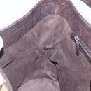 GUCCI GG Canvas Shoulder Bag Beige Silver 106240 Auth 156919-19