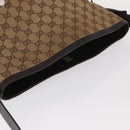 GUCCI GG Canvas Shoulder Bag Beige Silver 106240 Auth 156919-6