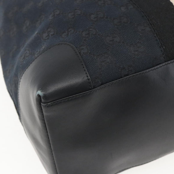 GUCCI GG Canvas Hand Bag Black Silver 002 1093 3444 Auth 156921